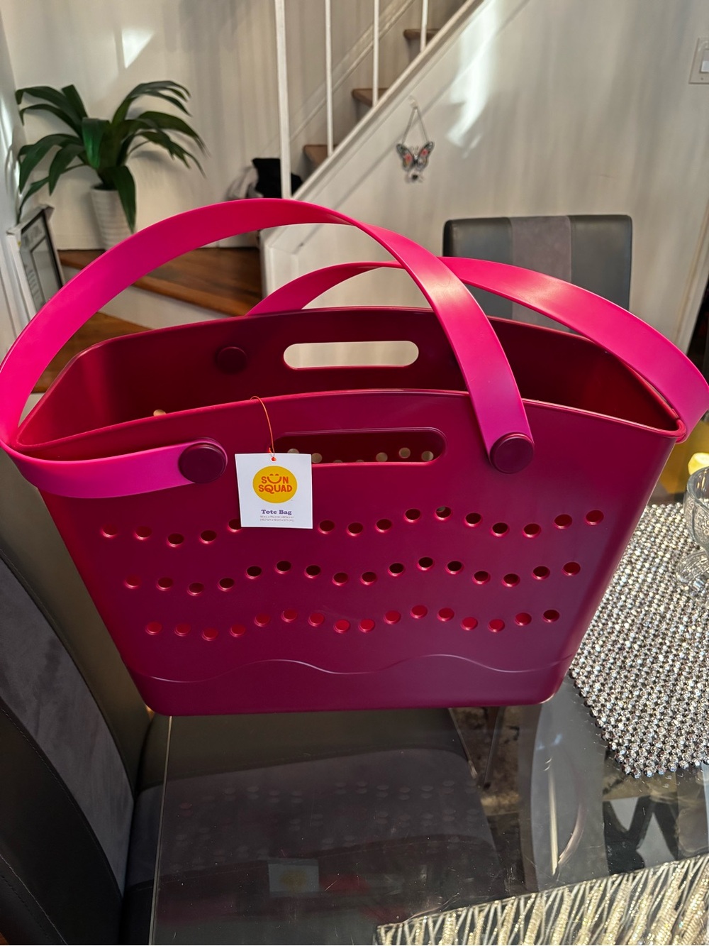 Sun Squad Pink Tote Bag - New